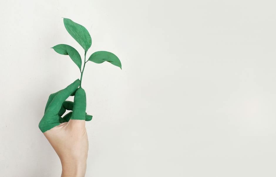 An image showing a businessman holding a plant, symbolizing the impact of sustainable investments.